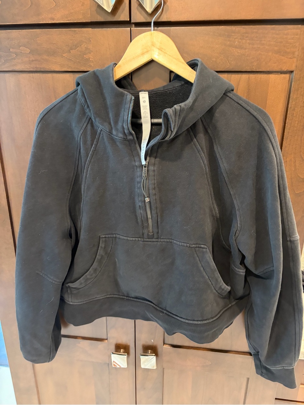 Lululemon Black Half‑Zip Hoodie Sweatshirt